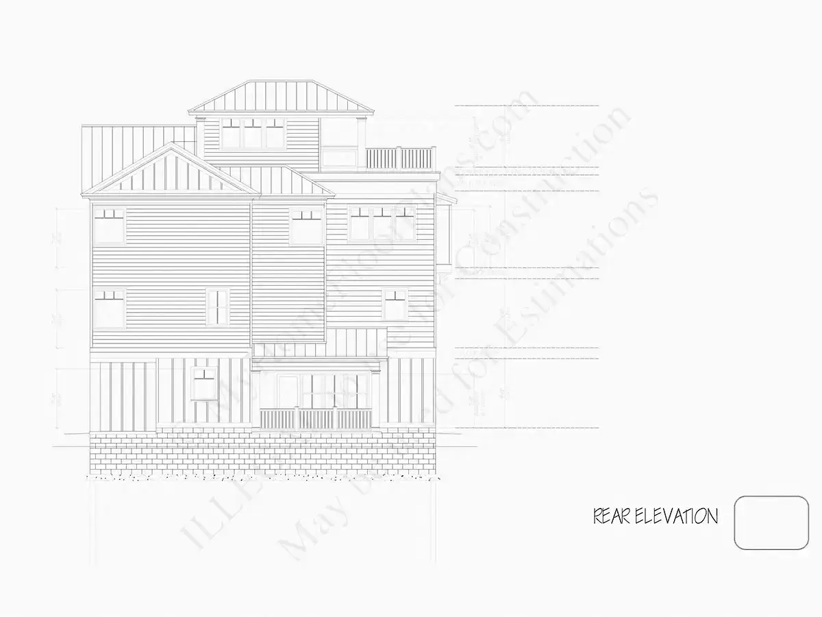 Fațade 25 – Proiect de casa cu 2 etaje 473 m²: 5 Dormitoare, 5 Bai, Bucatarie deschisa, Garaj — 67090R