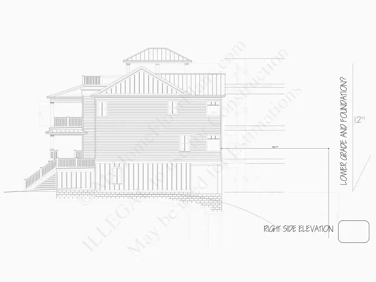 Fațade 24 – Proiect de casa cu 2 etaje 473 m²: 5 Dormitoare, 5 Bai, Bucatarie deschisa, Garaj — 67090R