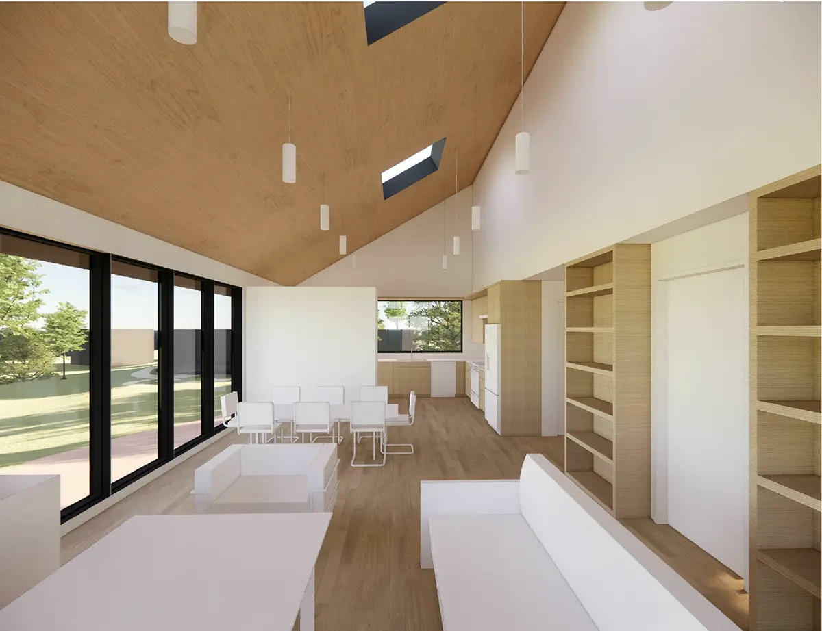 Interior 9 – Proiect de casa cu etaj 113 m²: 2 Dormitoare, 2 Bai, Bucatarie deschisa, Garaj — 65832R