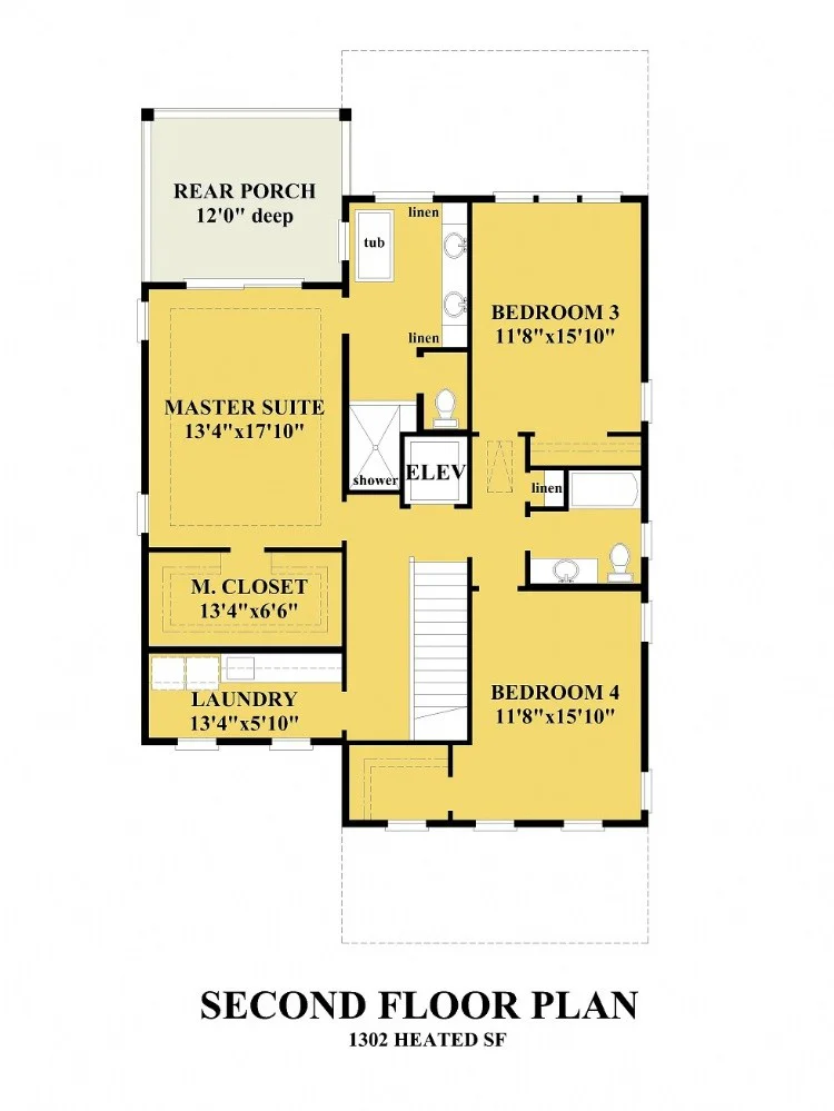 Etaj 1 8 – Proiect de casa cu 2 etaje 318 m²: 4 Dormitoare, 4 Bai, Bucatarie deschisa, Garaj — 35755R