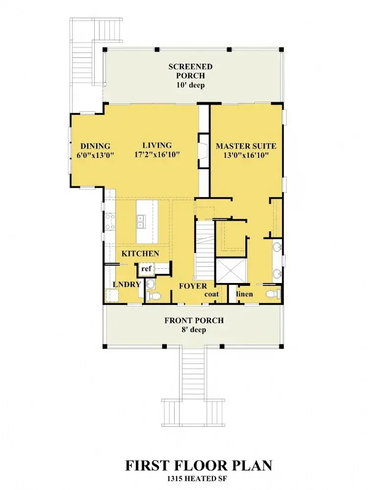 Parter 8 – Proiect de casa cu 2 etaje 206 m²: 4 Dormitoare, 3 Bai, Bucatarie deschisa, Garaj — 22659R