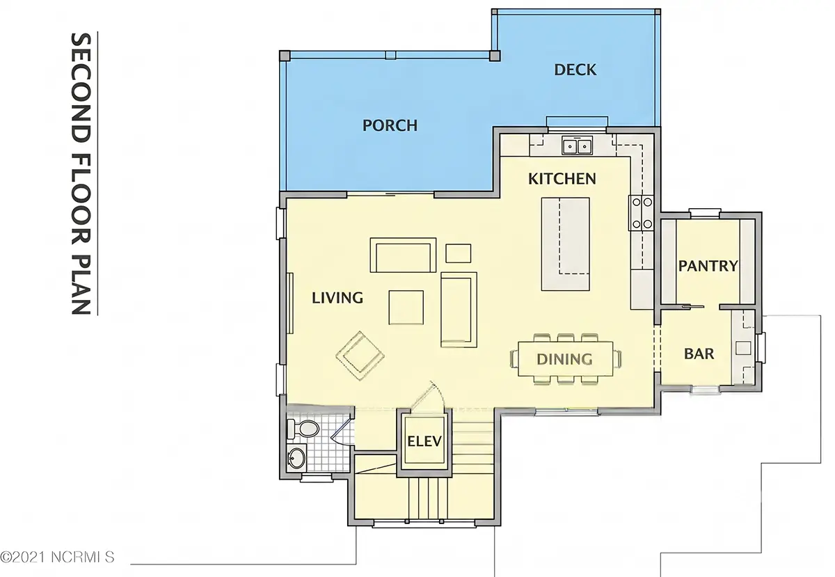 Etaj 1 20 – Proiect de casa cu 2 etaje 301 m²: 4 Dormitoare, 4 Bai, Bucatarie deschisa, Garaj — 87724R