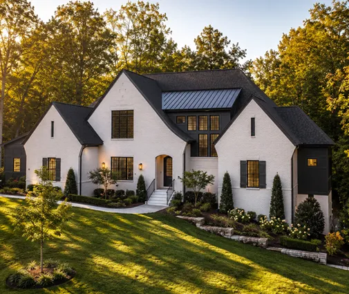 Miniatură 1 – Proiect de casa parter cu mansardă 399 m²: 5 Dormitoare, 7 Bai, Bucatarie deschisa, Garaj — 51547R
