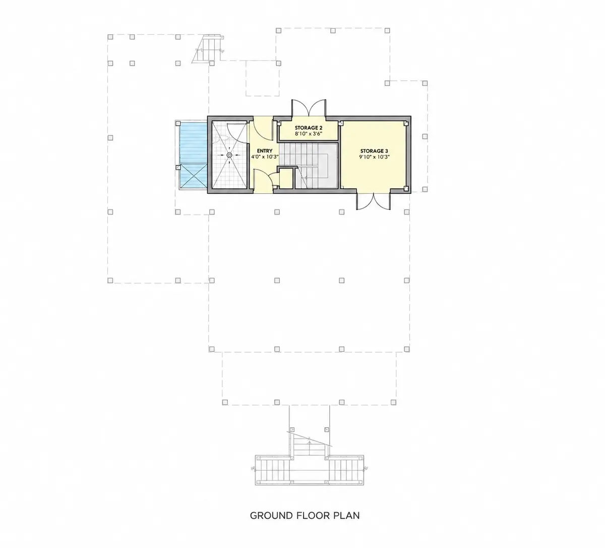 Subsol 26 – Proiect de casa cu 2 etaje 204 m²: 3 Dormitoare, 4 Bai, fara Garaj — 44908R