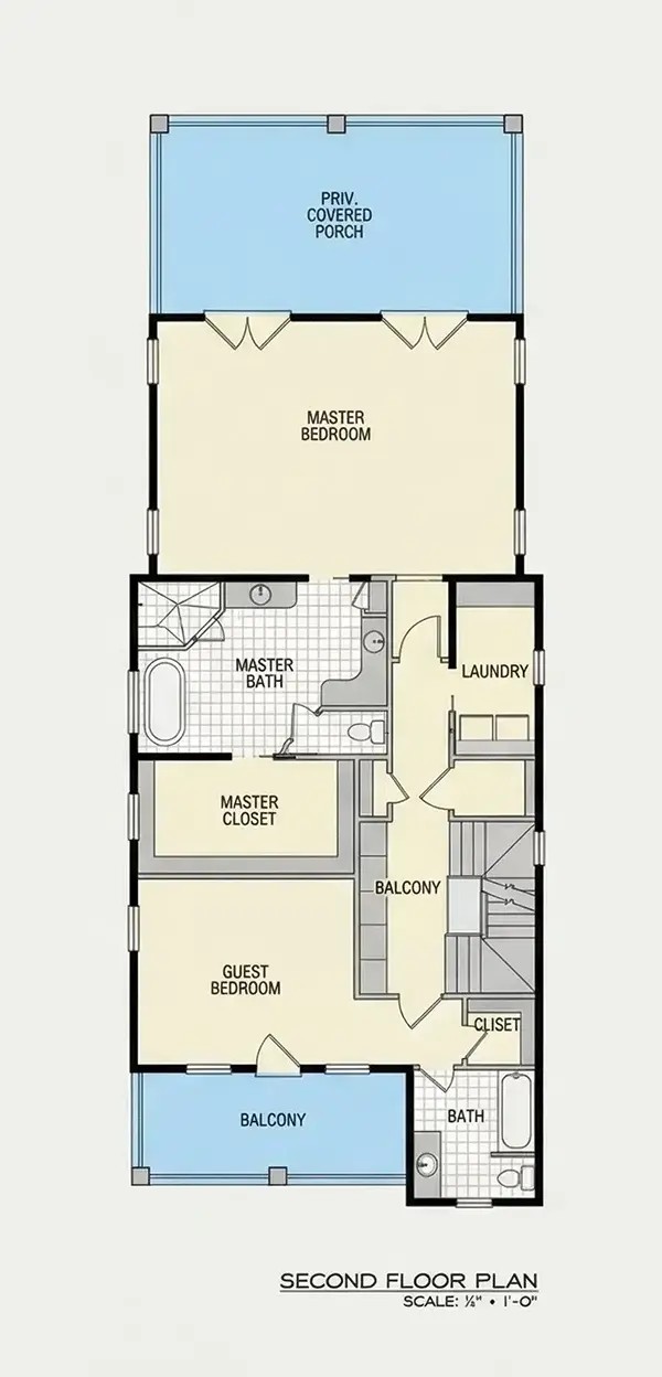 Etaj 1 26 – Proiect de casa cu 2 etaje 372 m²: 3 Dormitoare, 5 Bai, Bucatarie deschisa, Garaj — 58990R