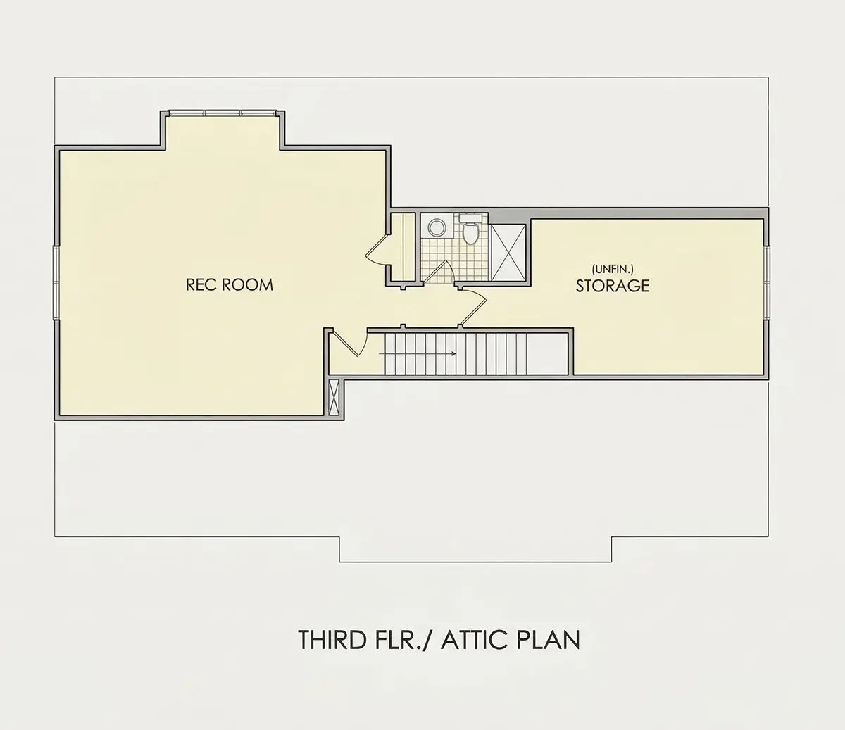 Etaj 2 10 – Proiect de casa cu 2 etaje 372 m²: 5 Dormitoare, Birou, 6 Bai, Bucatarie deschisa, Garaj — 29445R