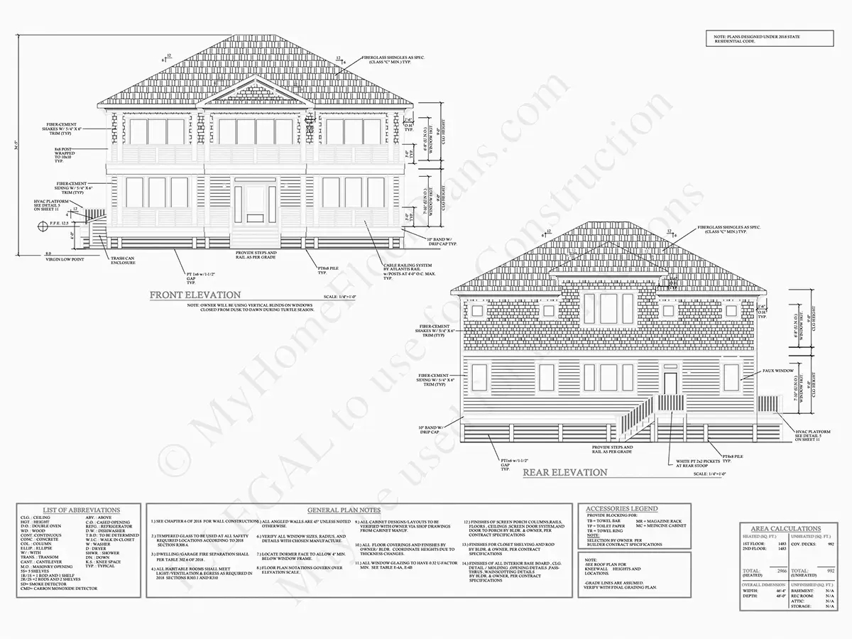 Fațade 23 – Proiect de casa cu etaj 276 m²: 4 Dormitoare, 5 Bai, Garaj — 10386R