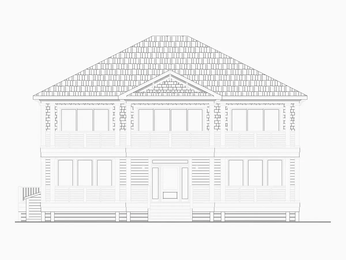 Fațade 22 – Proiect de casa cu etaj 276 m²: 4 Dormitoare, 5 Bai, Garaj — 10386R