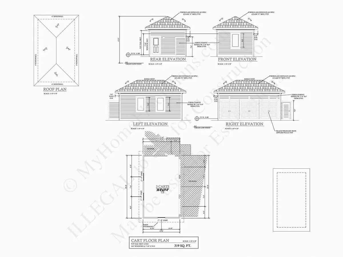 Fațade 27 – Proiect de casa cu etaj 276 m²: 4 Dormitoare, 5 Bai, Garaj — 10386R