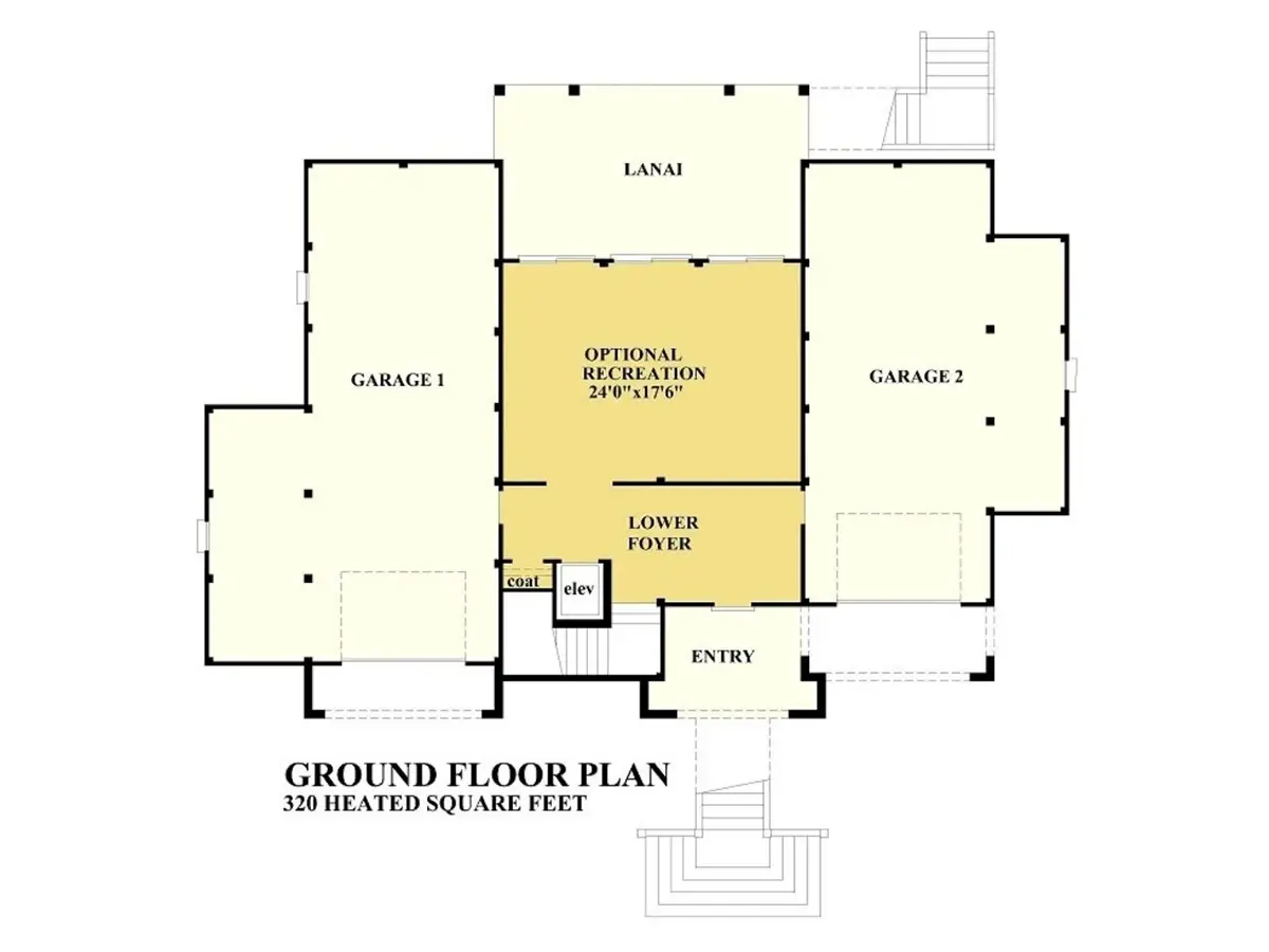 Subsol 8 – Proiect de casa cu 2 etaje 573 m²: 4 Dormitoare, 6 Bai, Bucatarie deschisa, Garaj — 90915R