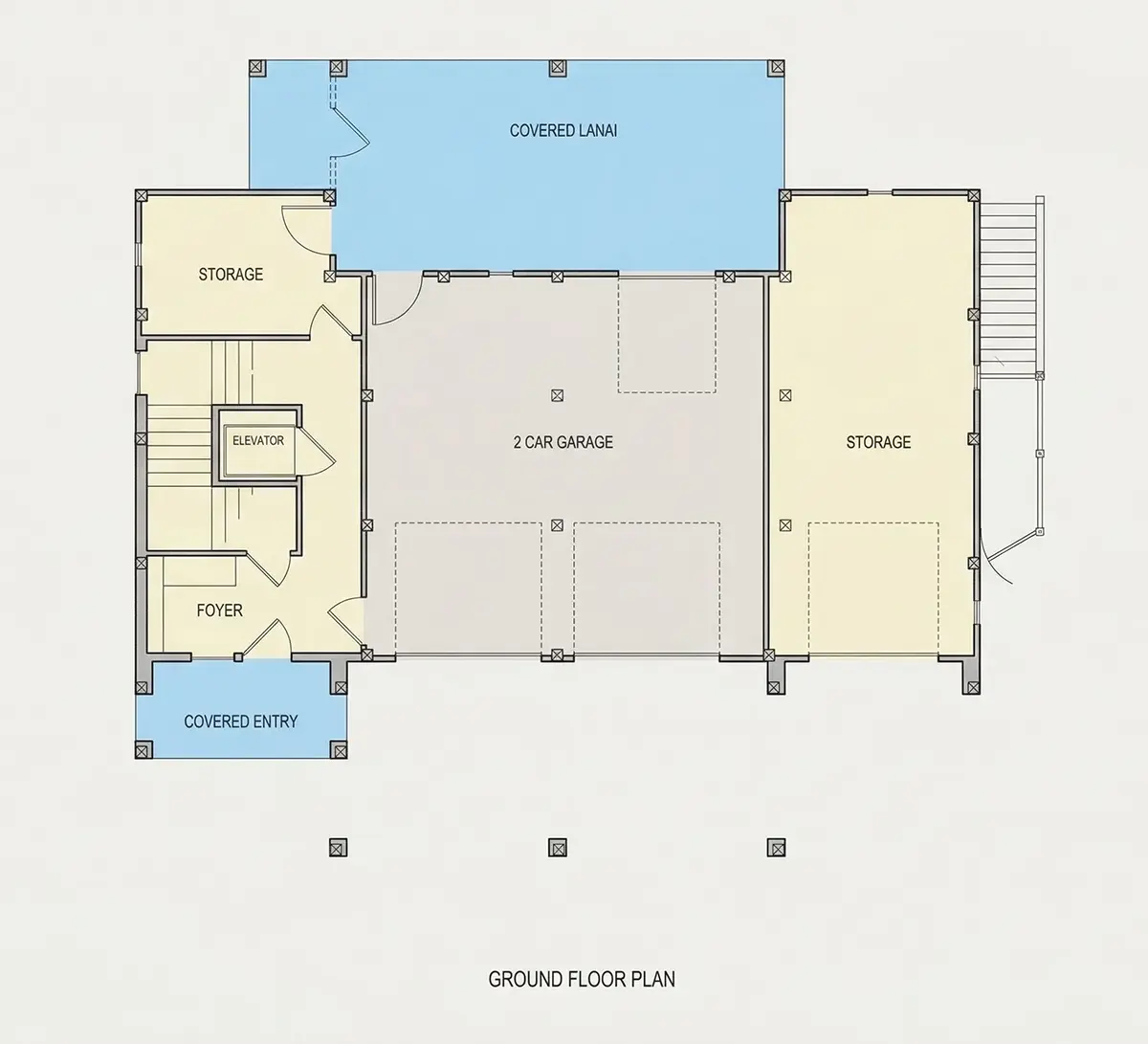 Subsol 9 – Proiect de casa cu 2 etaje 322 m²: 5 Dormitoare, 4 Bai, Bucatarie deschisa, Garaj — 63179R