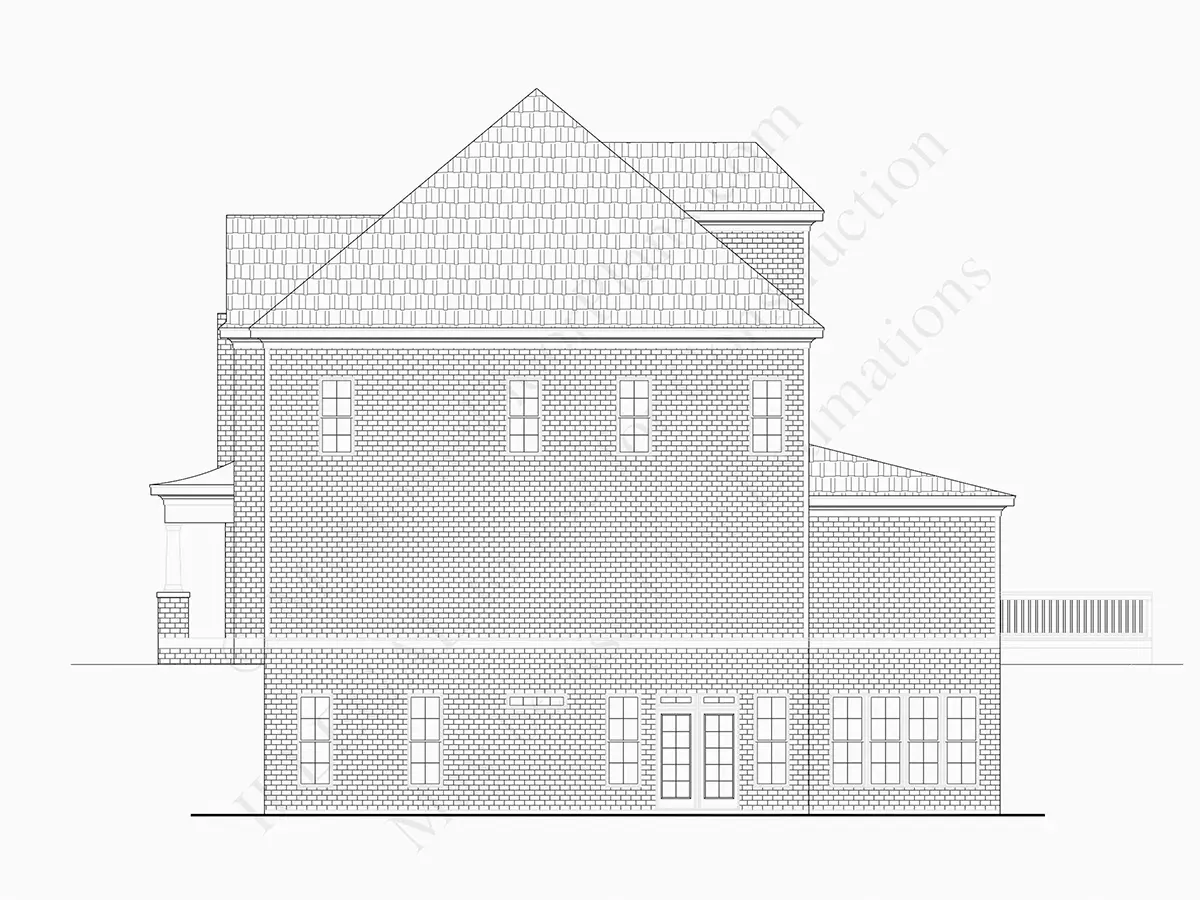 Fațade 28 – Proiect de casa cu etaj 234 m²: 4 Dormitoare, Birou, 3 Bai, Bucatarie deschisa, Garaj — 20216R