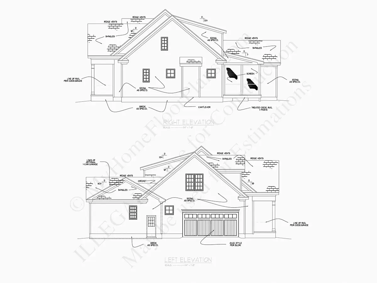 Fațade 18 – Proiect de casa parter cu mansardă 267 m², 4 Dormitoare — 27410R