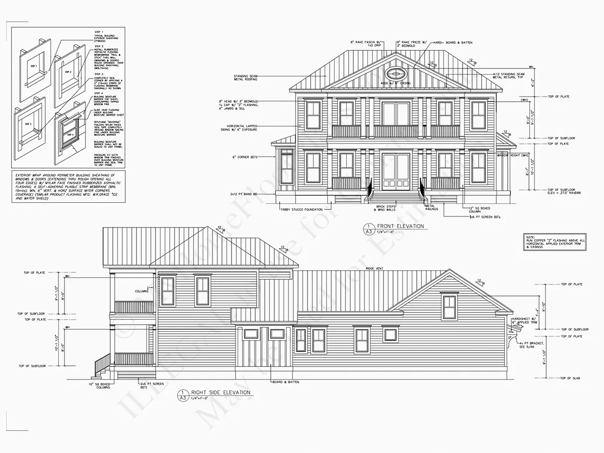 Fațade 9 – Proiect de casa cu etaj 396 m², 3 Dormitoare — 68310R