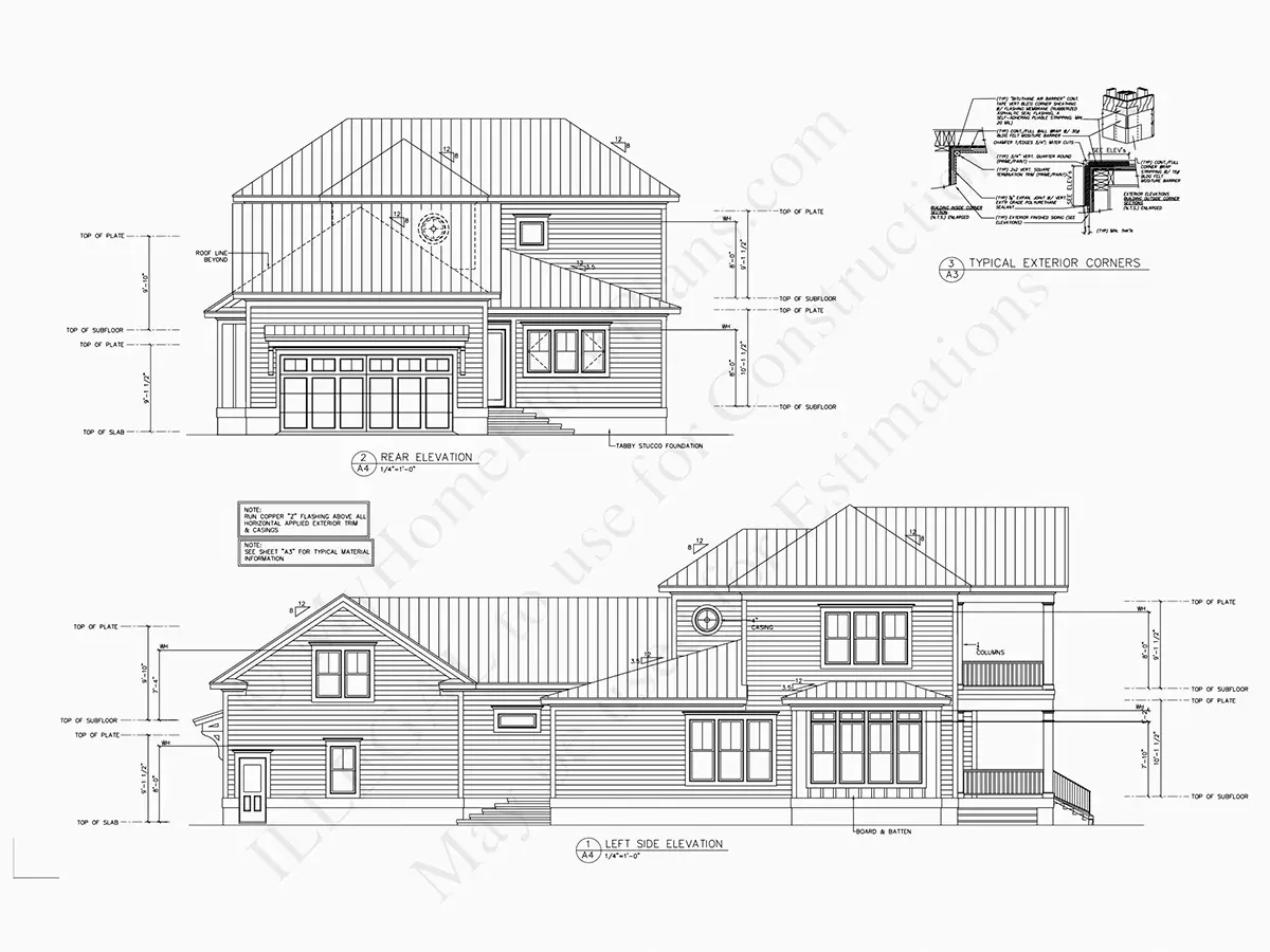 Fațade 10 – Proiect de casa cu etaj 396 m², 3 Dormitoare — 68310R