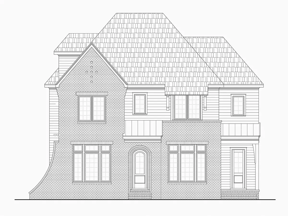 Fațade 16 – Proiect de casa cu etaj 409 m², 5 Dormitoare — 30387R