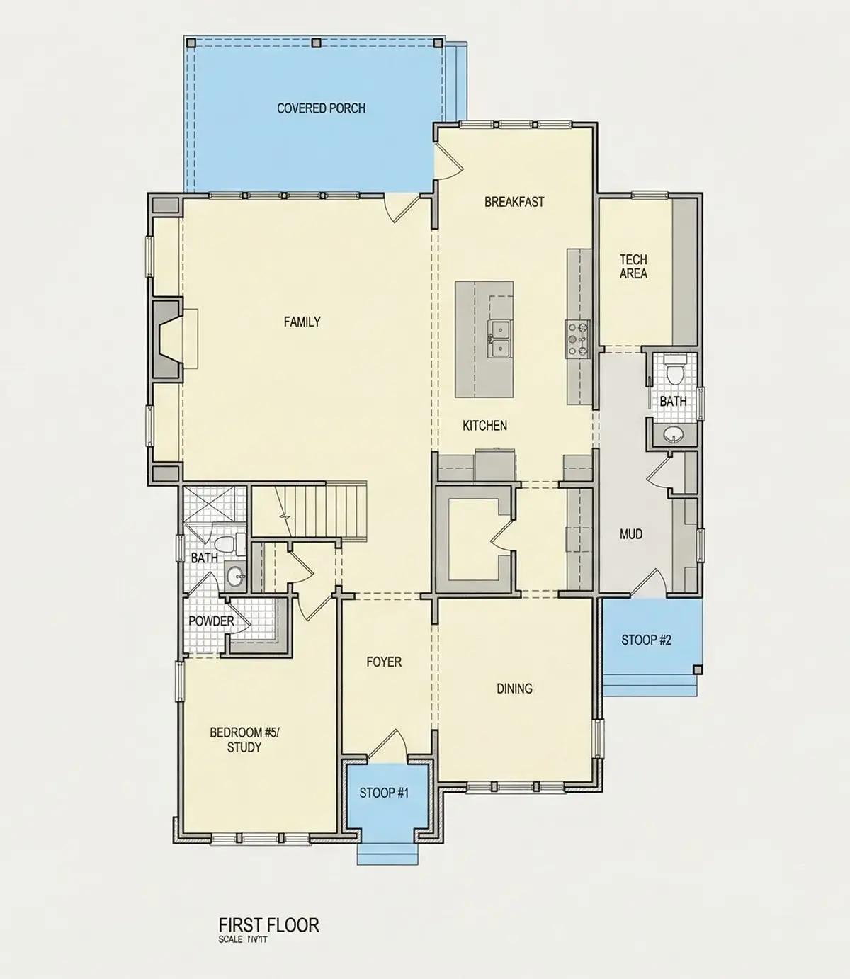 Parter 21 – Proiect de casa cu etaj 409 m², 5 Dormitoare — 30387R