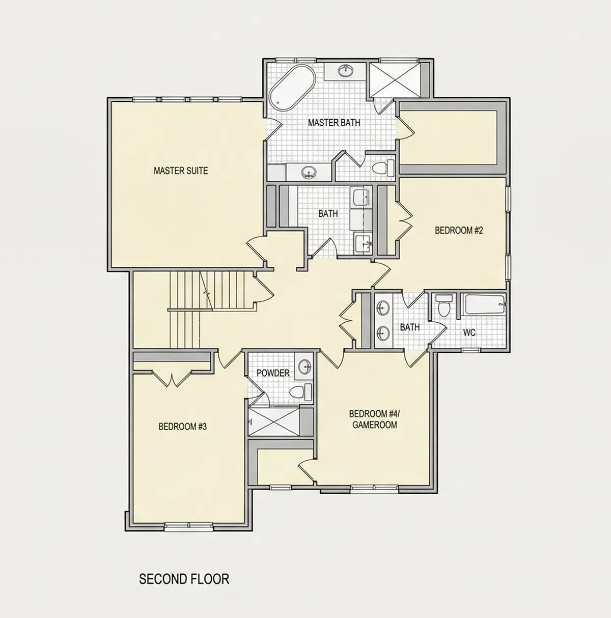 Etaj 1 22 – Proiect de casa cu etaj 409 m², 5 Dormitoare — 30387R