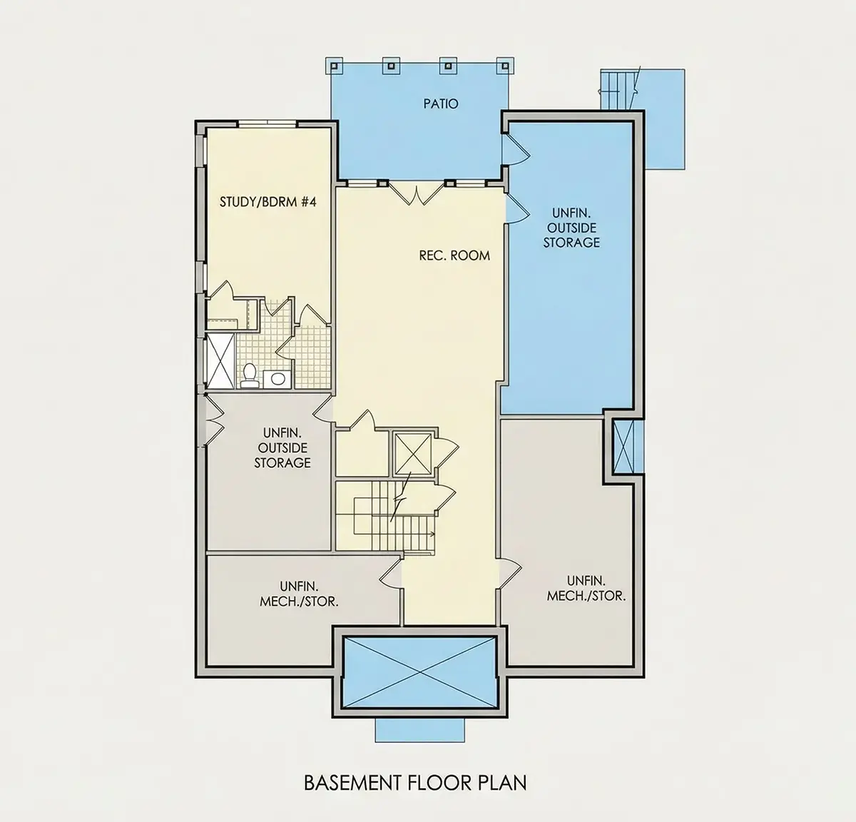 Subsol 17 – Proiect de casa parter cu mansardă 422 m², 4 Dormitoare — 24814R