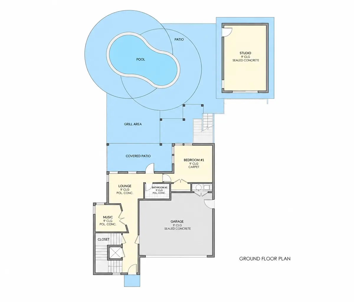 Subsol 24 – Proiect de casa cu 2 etaje 351 m², 5 Dormitoare — 70598R