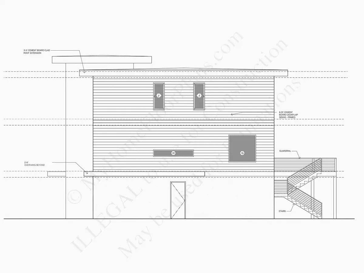 Fațade 23 – Proiect de casa cu 2 etaje 351 m², 5 Dormitoare — 70598R