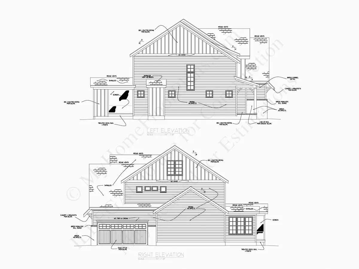 Fațade 21 – Proiect de casa cu etaj 372 m², 4 Dormitoare — 76809R