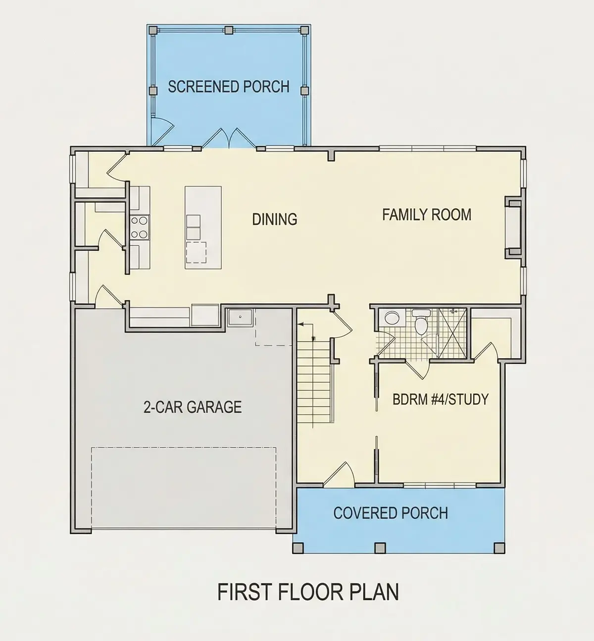 Parter 8 – Proiect de casa cu etaj 223 m², 4 Dormitoare — 46774R