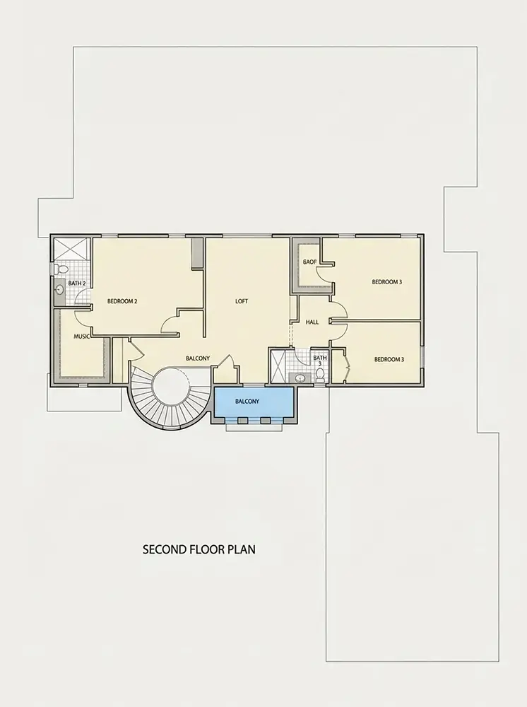 Etaj 1 13 – Proiect de casa cu etaj 448 m², 5 Dormitoare — 64737R