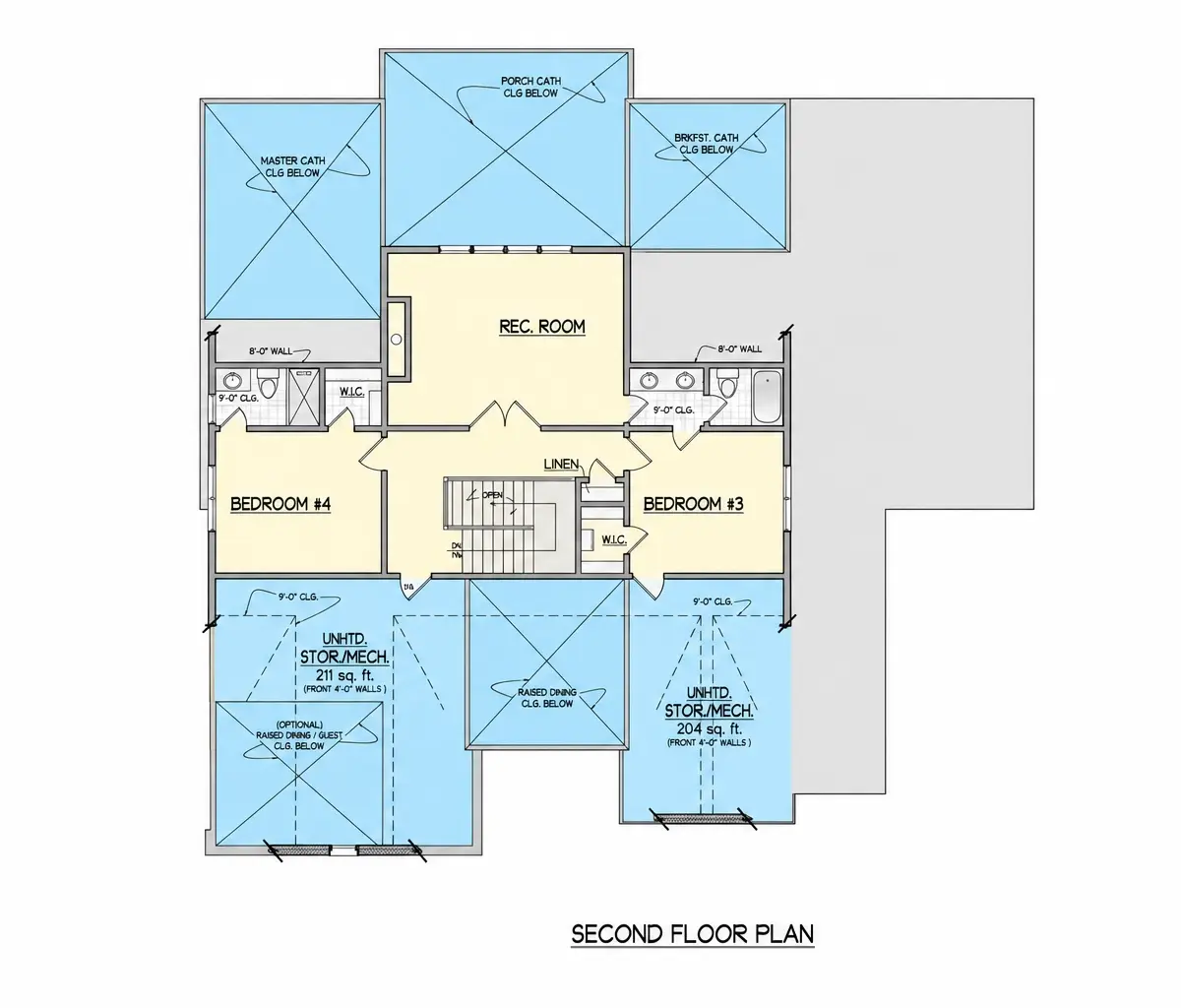 Etaj 1 14 – Proiect de casa cu etaj 343 m², 4 Dormitoare — 63741R