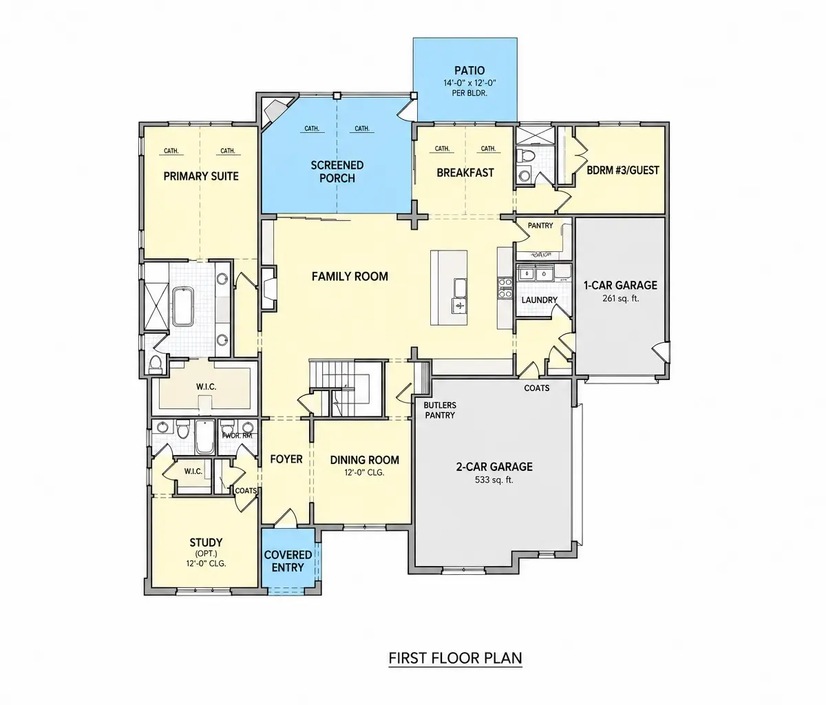 Parter 13 – Proiect de casa cu etaj 343 m², 4 Dormitoare — 63741R