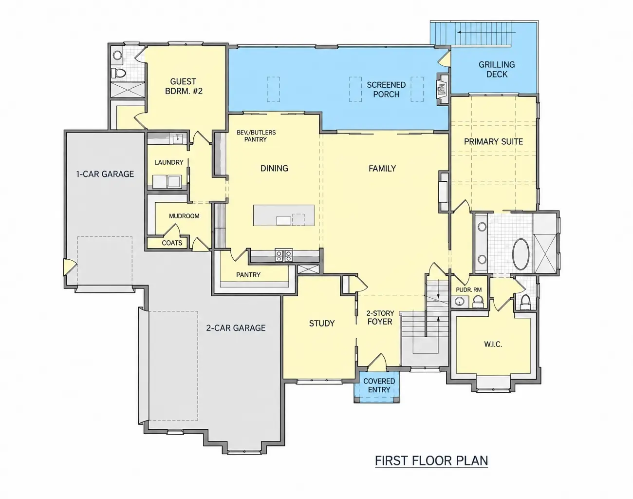 Parter 23 – Proiect de casa cu etaj 553 m², 4 Dormitoare — 34919R