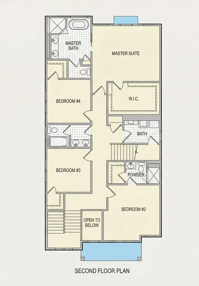 Etaj 1 21 – Proiect de casa cu etaj 331 m², 5 Dormitoare — 96187R