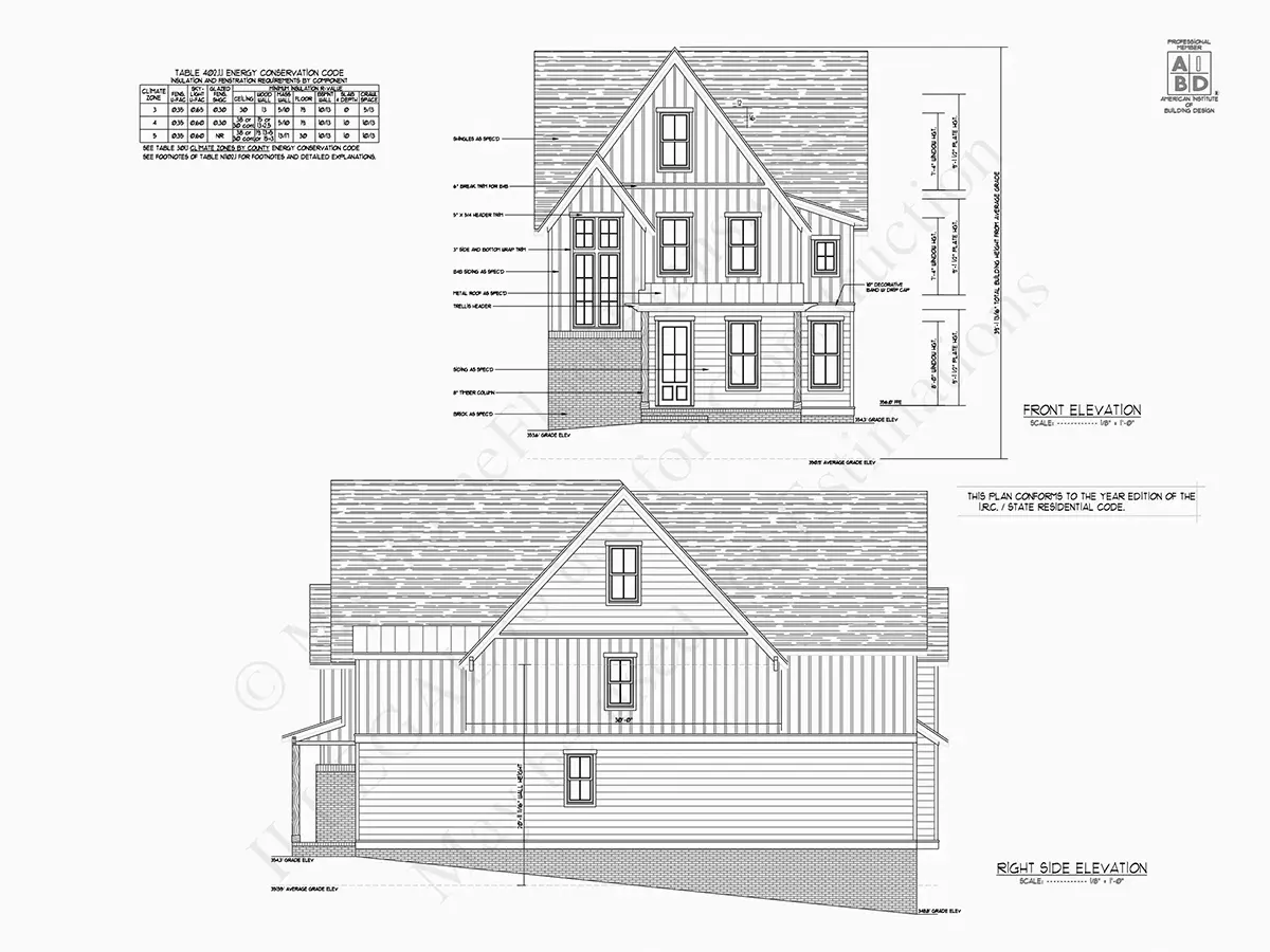 Fațade 18 – Proiect de casa cu etaj 331 m², 5 Dormitoare — 96187R
