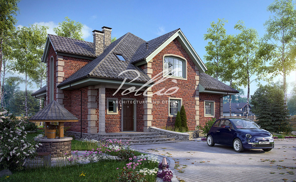 Proiect de casa parter cu mansardă 212 m²: 3 Dormitoare, Birou, 3 Bai, Bucatarie deschisa, fara Garaj