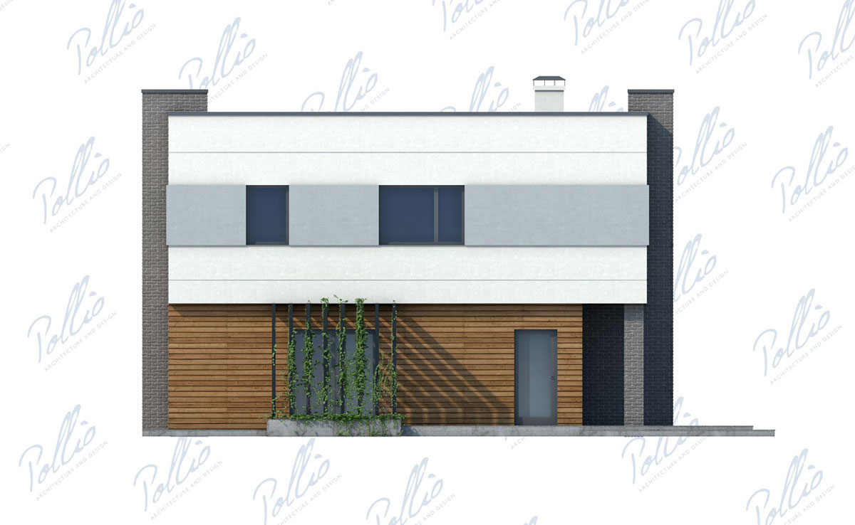 Proiect de casa cu etaj 216 m²: 3 Dormitoare, Birou, 3 Bai, Bucatarie deschisa, Garaj