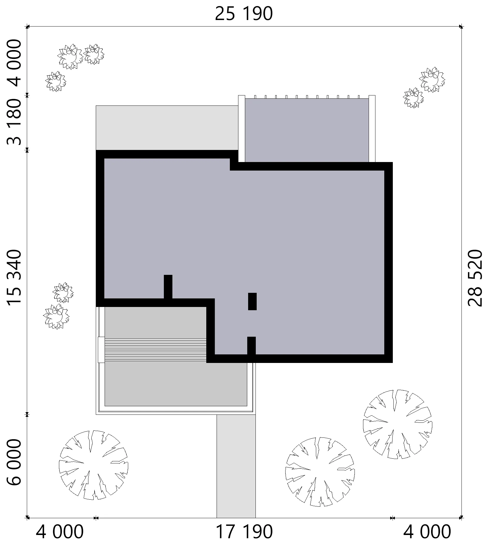 Proiect de casa cu etaj 329 m²: 5 Dormitoare, 3 Bai, Bucatarie deschisa, fara Garaj