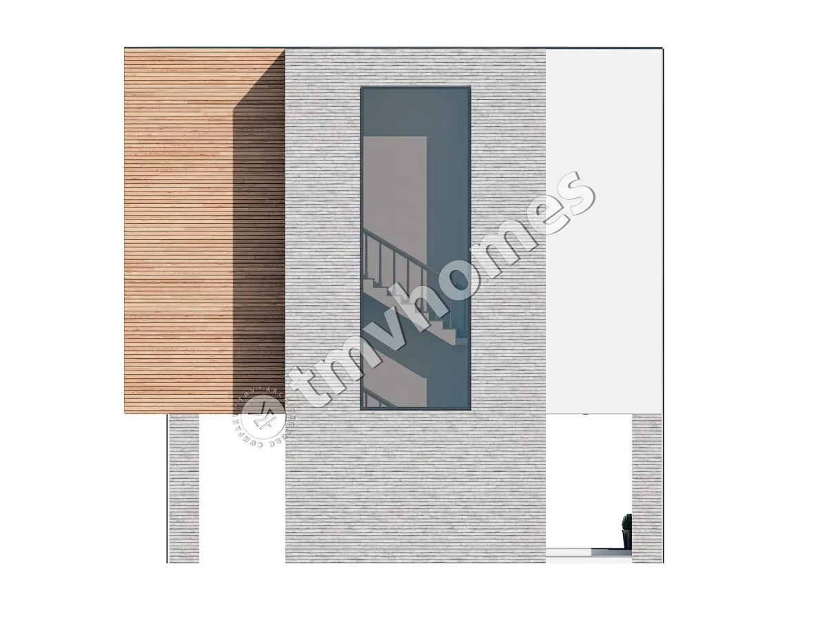 Proiect de casa cu 2 etaje 144 m²: 3 Dormitoare, 3 Bai, Bucatarie deschisa, fara Garaj