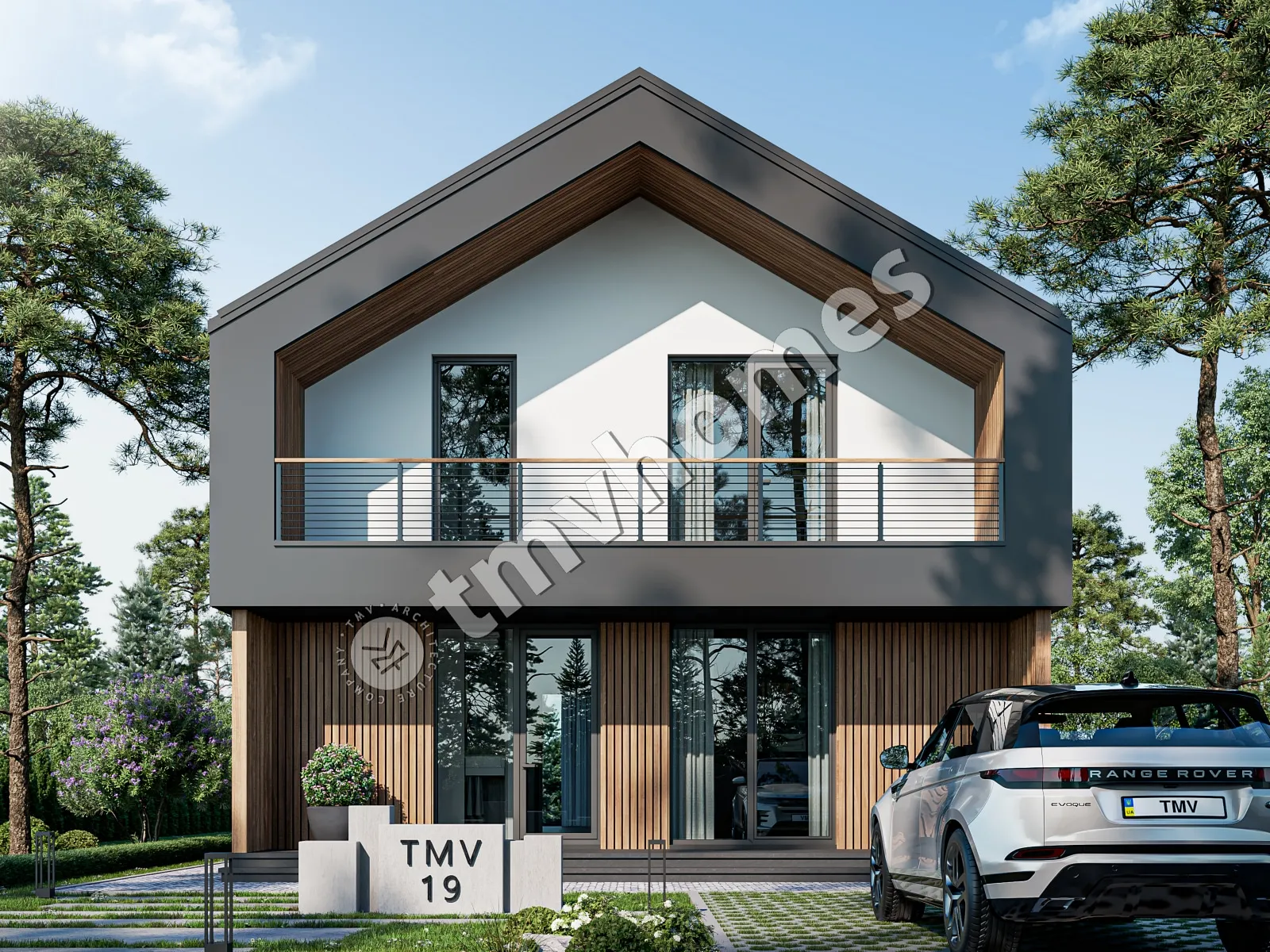 Proiect de casa parter cu mansardă 172 m²: 4 Dormitoare, 3 Bai, Bucatarie deschisa, fara Garaj