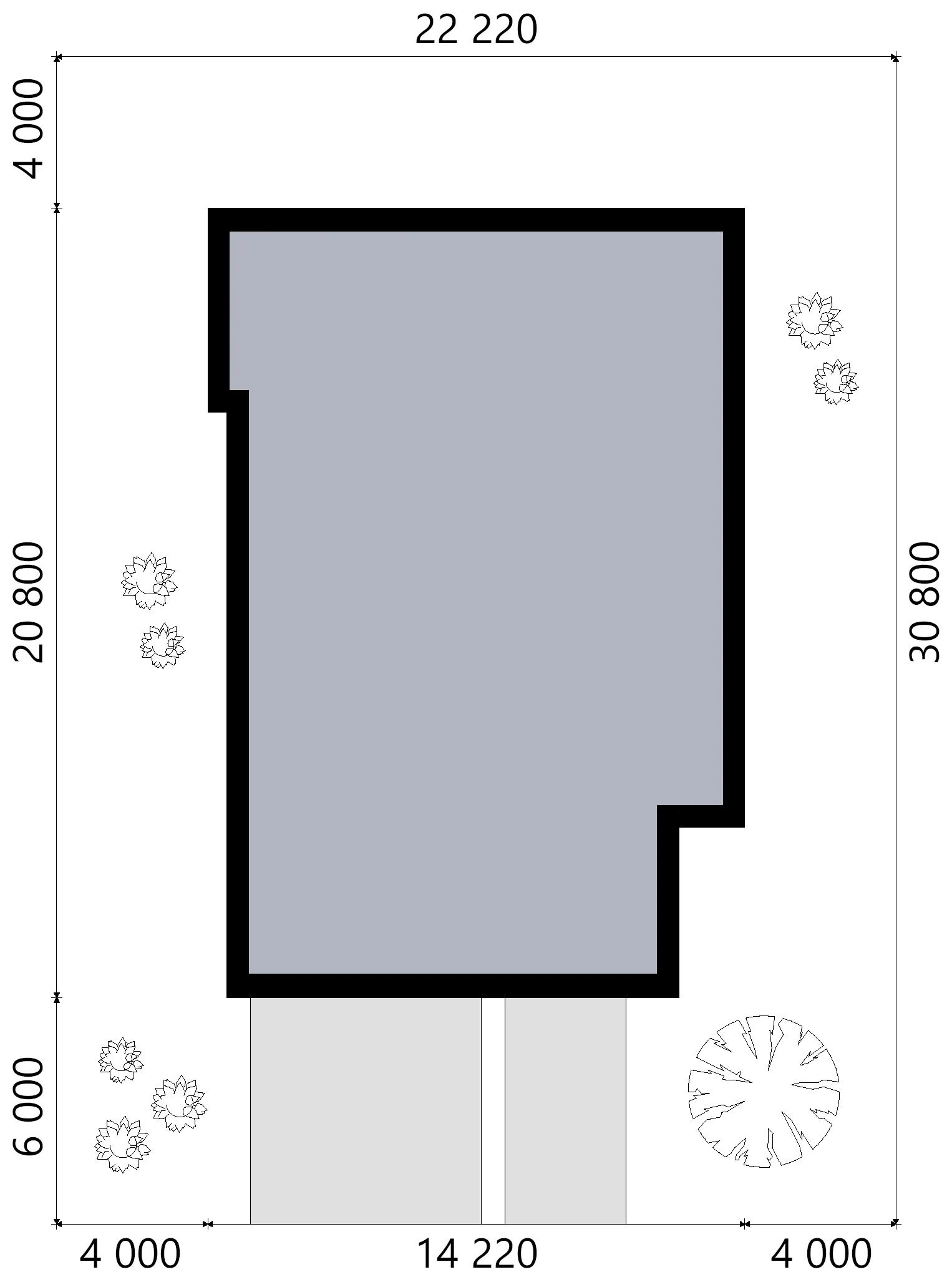 Proiect de casa parter 192 m²: 3 Dormitoare, 2 Bai, Bucatarie deschisa, Garaj