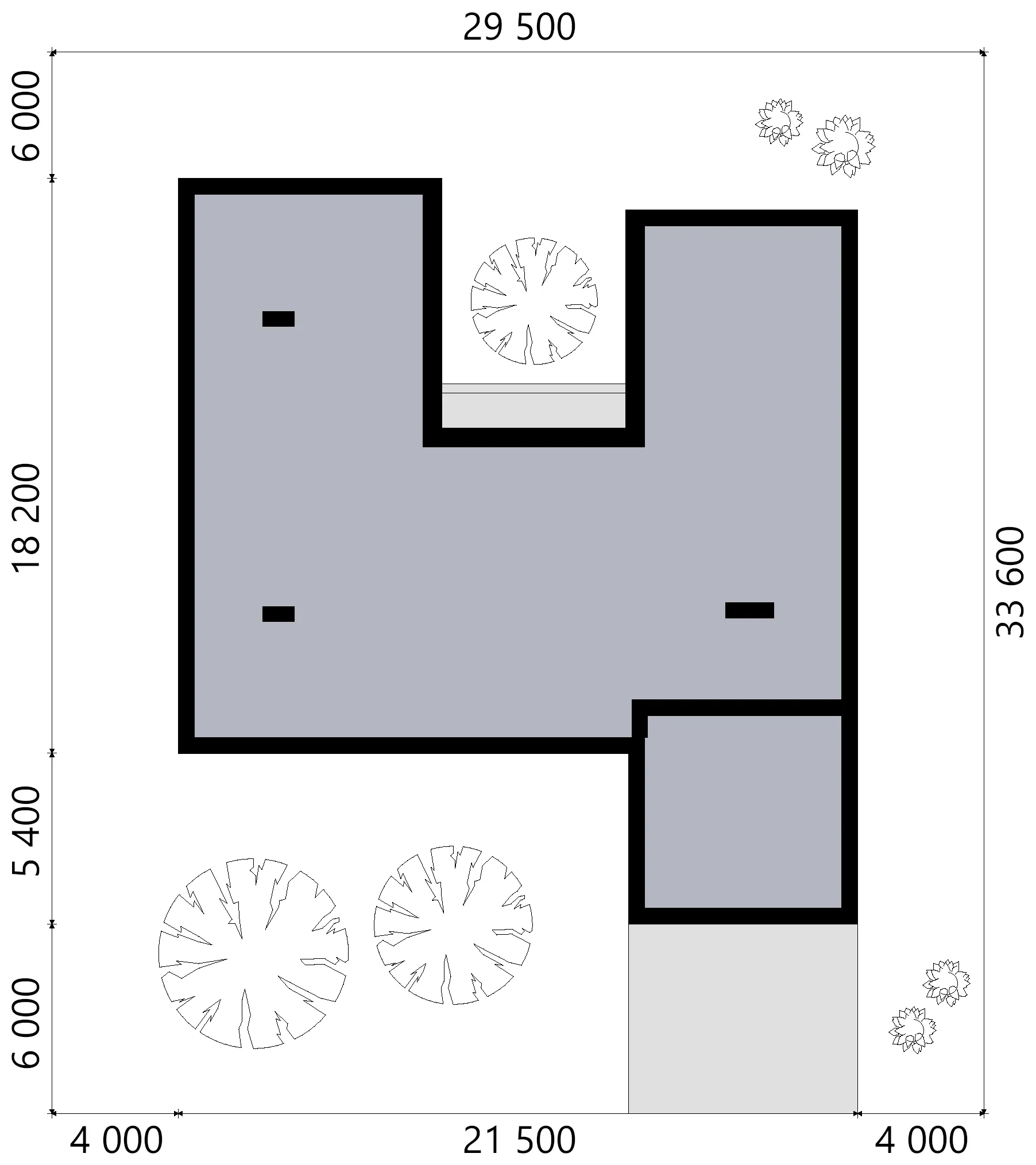 Proiect de casa parter 215 m²: 3 Dormitoare, 3 Bai, Bucatarie deschisa, fara Garaj