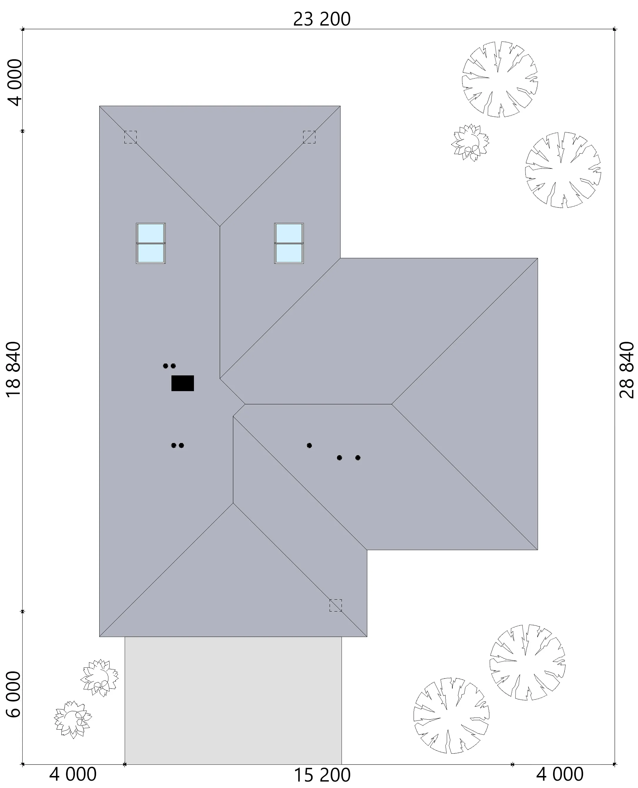 Proiect de casa parter 163 m²: 3 Dormitoare, 2 Bai, Bucatarie deschisa, Garaj