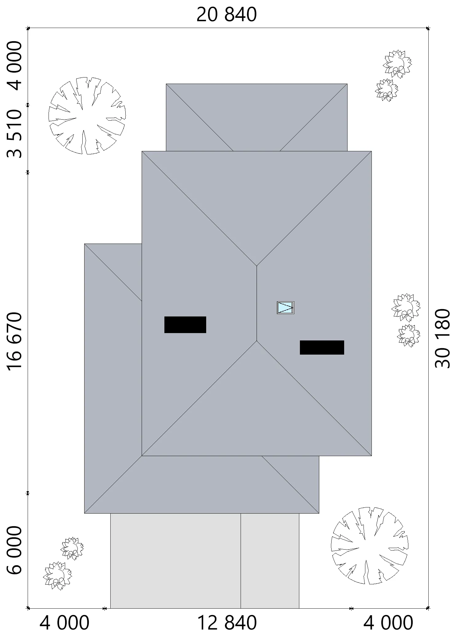 Proiect de casa cu etaj 237 m²: 3 Dormitoare, Birou, 2 Bai, Bucatarie deschisa, Garaj