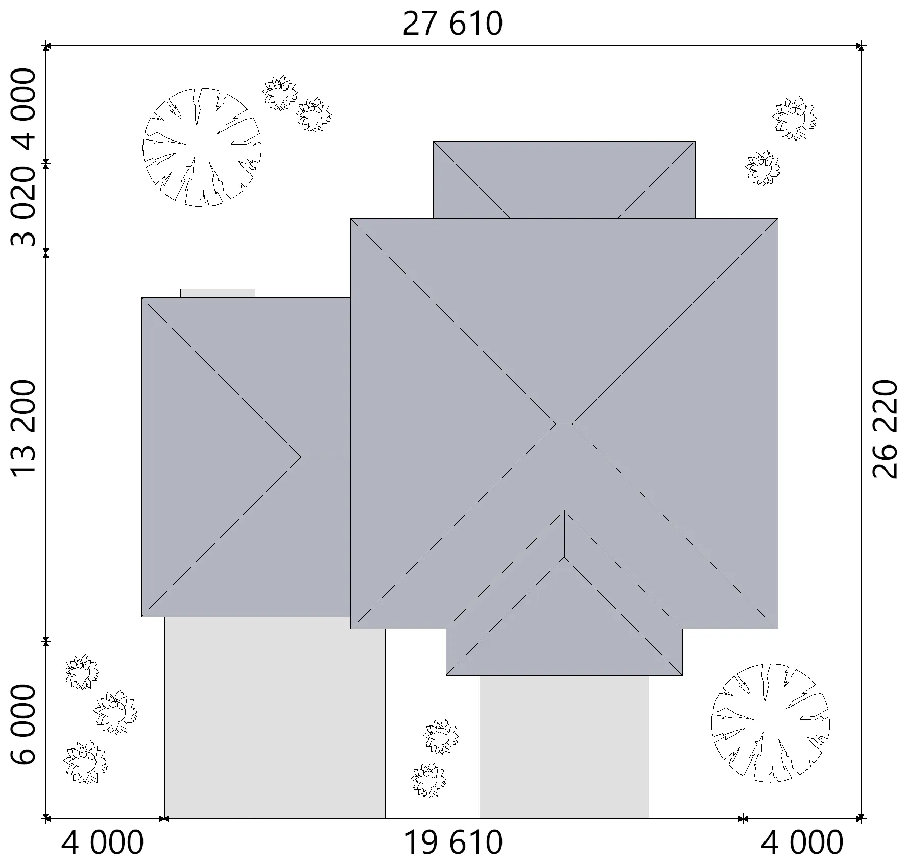 Proiect de casa cu etaj 292 m²: 3 Dormitoare, Birou, 3 Bai, Bucatarie deschisa, Garaj