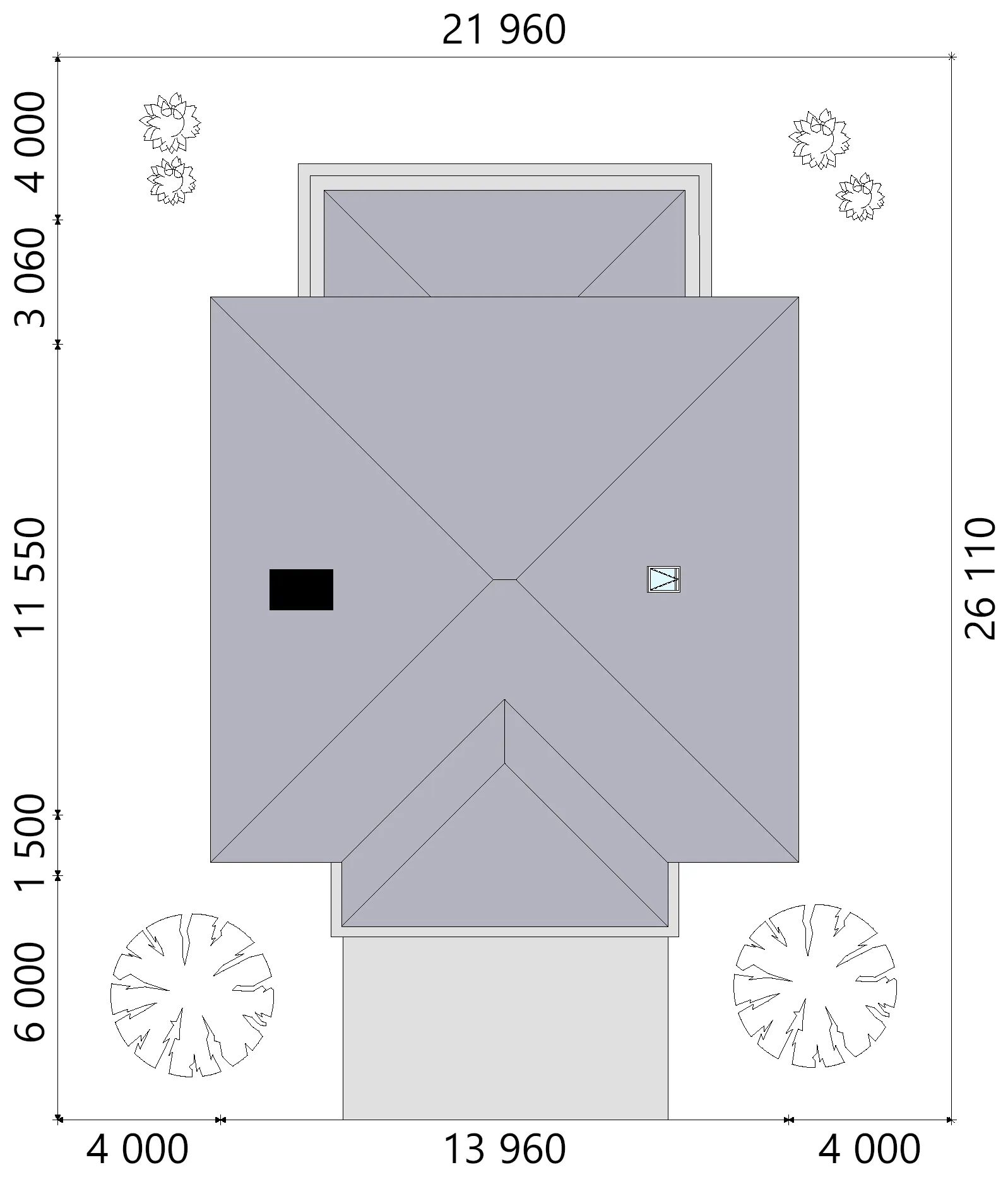 Proiect de casa cu etaj + demisol 341 m²: 3 Dormitoare, Birou, 3 Bai, Bucatarie deschisa, fara Garaj