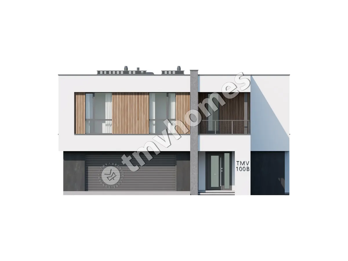 Proiect de casa cu etaj 337 m²: 4 Dormitoare, Birou, 3 Bai, Bucatarie deschisa, Garaj