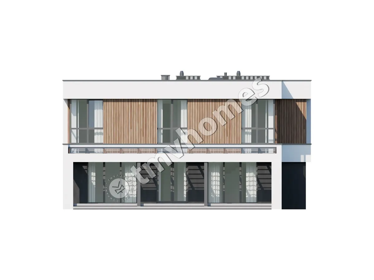 Proiect de casa cu etaj 337 m²: 4 Dormitoare, Birou, 3 Bai, Bucatarie deschisa, Garaj