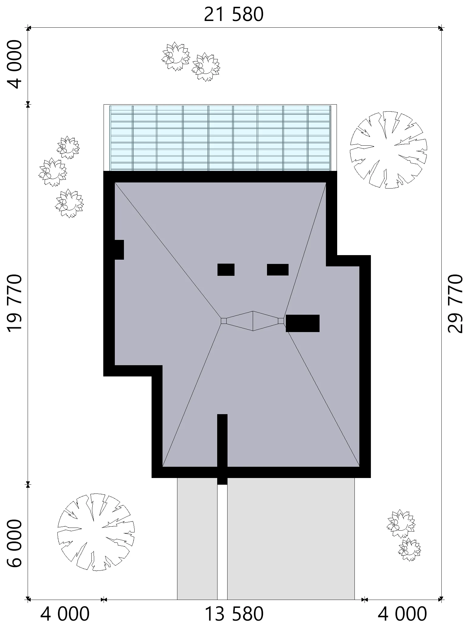 Proiect de casa cu etaj 252 m²: 3 Dormitoare, Birou, 3 Bai, Bucatarie deschisa, fara Garaj