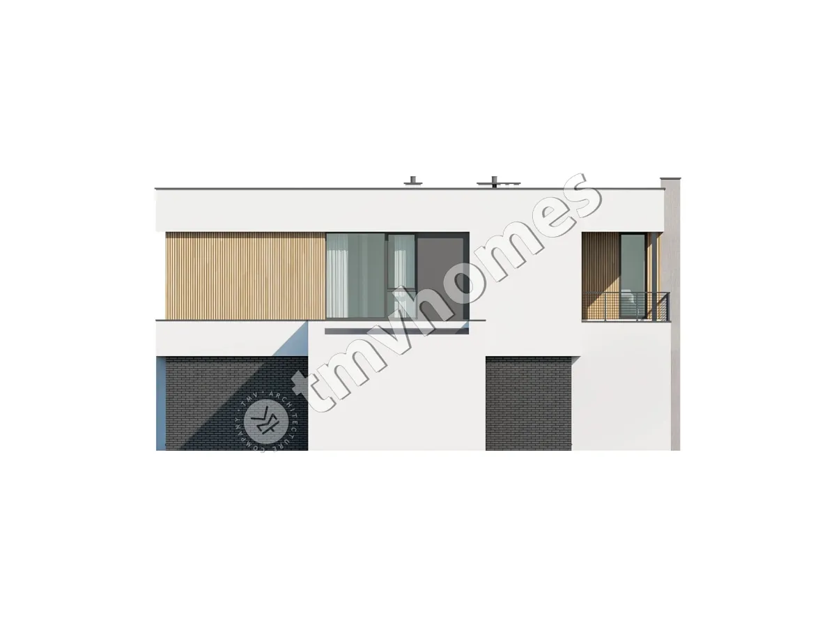 Proiect de casa cu etaj 363 m²: 5 Dormitoare, 4 Bai, Bucatarie deschisa, fara Garaj