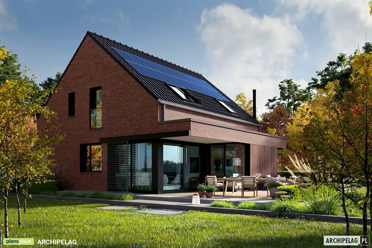 European Barn Style House Plan with Main Level Home Office