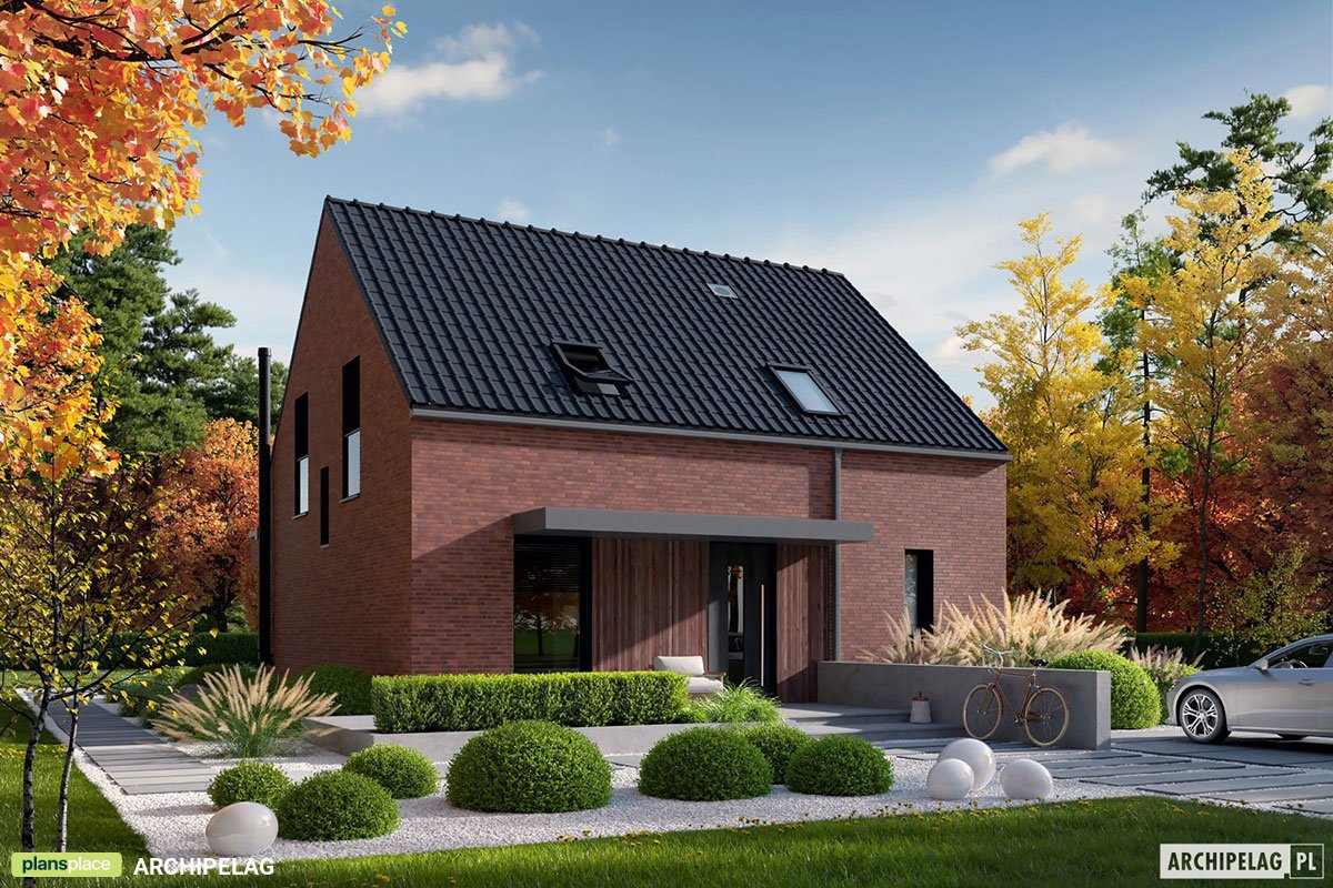 European Barn Style House Plan with Main Level Home Office